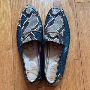 Sam Edelman Lior Multicolor Snakeskin Print Loafers